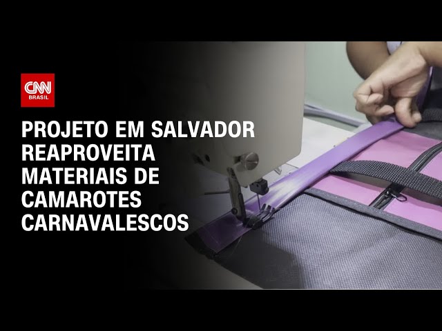 Carnaval reciclado: projeto reaproveita materiais de camarotes | AGORA CNN