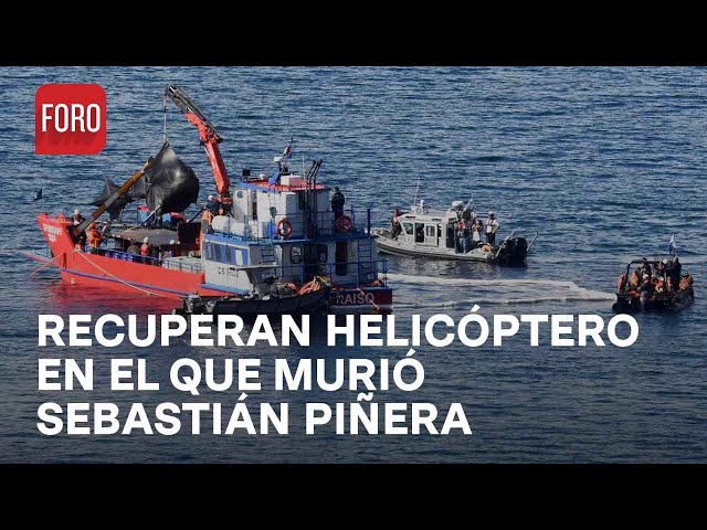 Recuperan helicóptero desplomado en el que murió Sebastián Piñera, expresidente de Chile