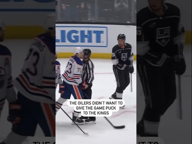 Oilers Wouldn’t Give Up The Game Puck For Kings Head Coach’s First NHL Win 