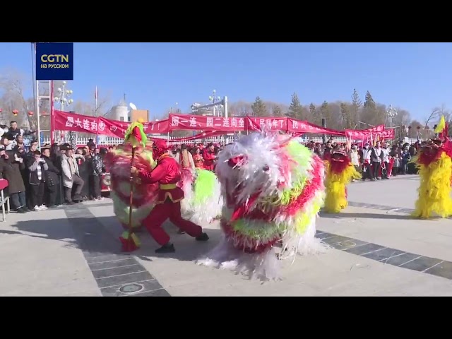 ⁣В 1-ый день нового года по лунному календарю в Синьцзяне прошли праздничные выступления
