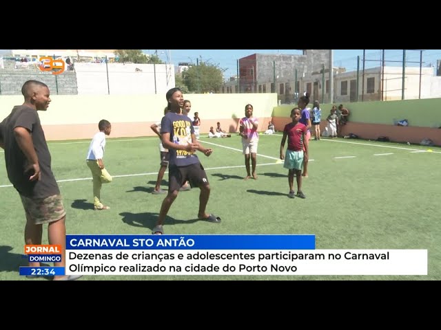 Dezenas de crianças e adolescentes participaram no Carnaval Olímpico realizado na cidade do PN