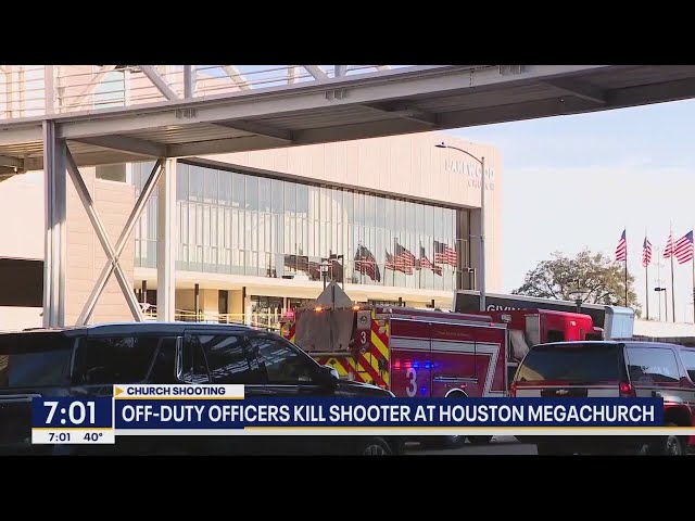 Female shooter killed inside Houston mega church