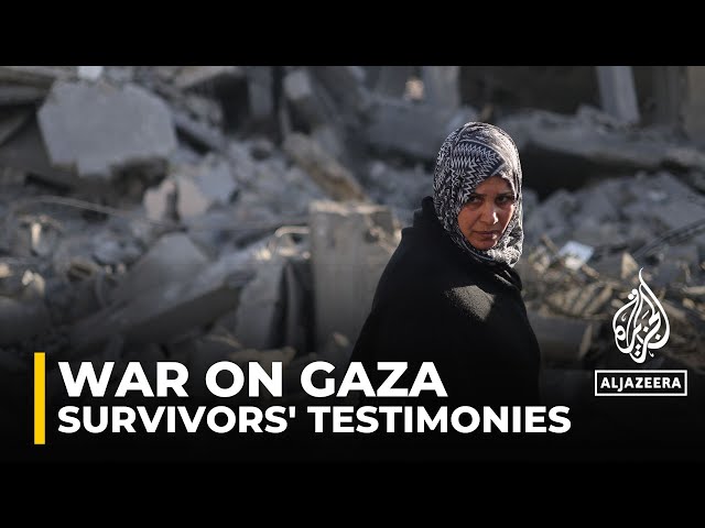 Palestinians recount the harrowing experiences of surviving Israel's overnight bombardment of G