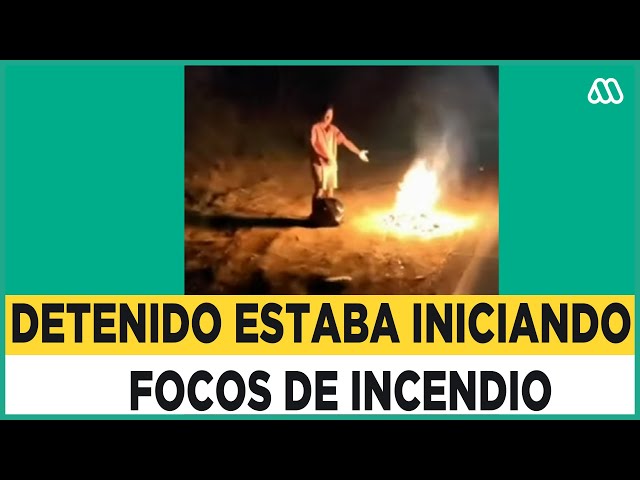 Hombre fue sorprendido iniciando seis focos de incendio cercanos a viviendas