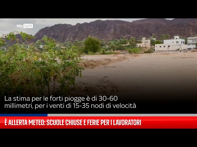 Oman, è allarme meteo: scuole chiuse e ferie per lavoratori