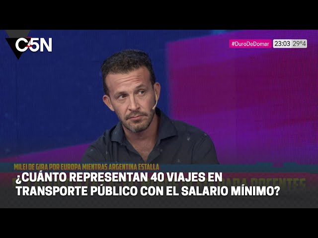 ¿CUÁNTO REPRESENTAN 40 VIAJES en TRANSPORTE PÚBLICO  con el SALARIO MÍNIMO?