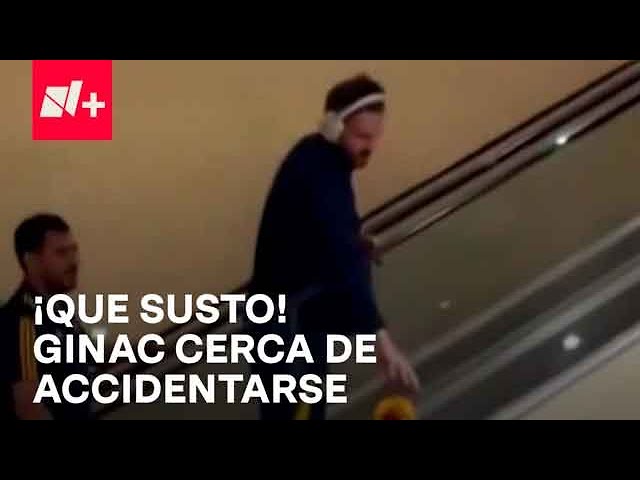 Gignac casi se accidenta al dar autógrafo en escaleras eléctricas - Despierta