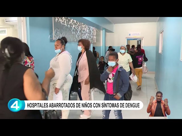 Hospitales abarrotados de niños con síntomas de dengue