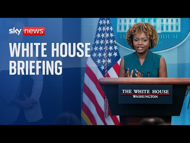 Watch live: White House press secretary hosts the press briefing