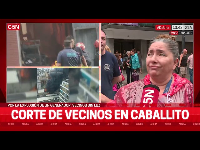 CORTE de VECINOS en CABALLITO: llevan 48 HORAS SIN LUZ