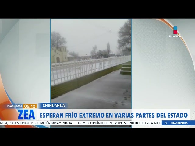 Nueva tormenta invernal llega a la Sierra Tarahumara de Chihuahua