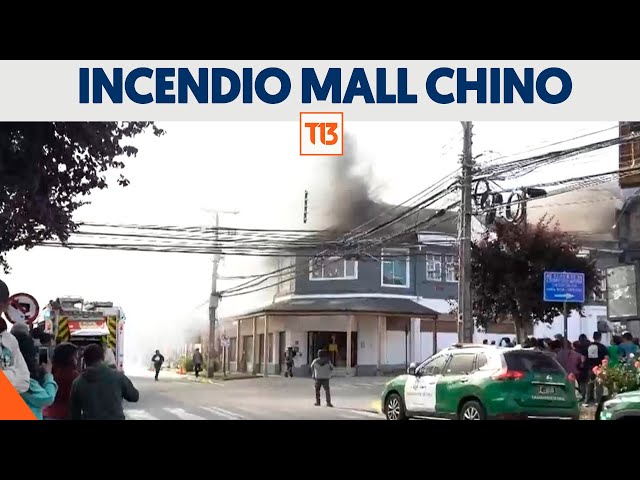 Incendio en Mall Chino deja tres fallecidos en Puerto Varas