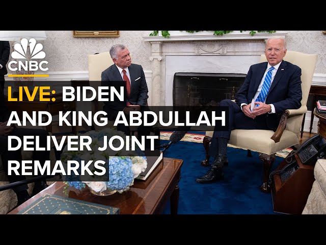 LIVE: President Biden and Jordan's King Abdullah II deliver joint remarks at the White House—2/