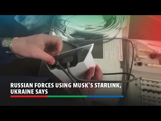 ⁣Russian forces using Musk's Starlink, Ukraine says | ABS-CBN News