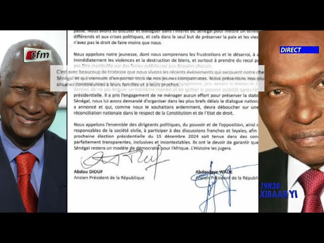 Xibaar Yi 19h du 12 Février 2024 présenté par Mamadou Mouhamed Ndiaye