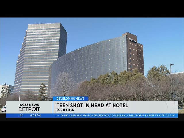 Teen in critical condition after shooting at Southfield hotel; 15-year-old taken into custody