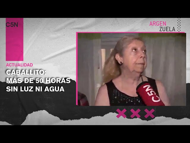 VECINOS de Caballito CORTARON la CALLE para PROTESTAR contra EDESUR