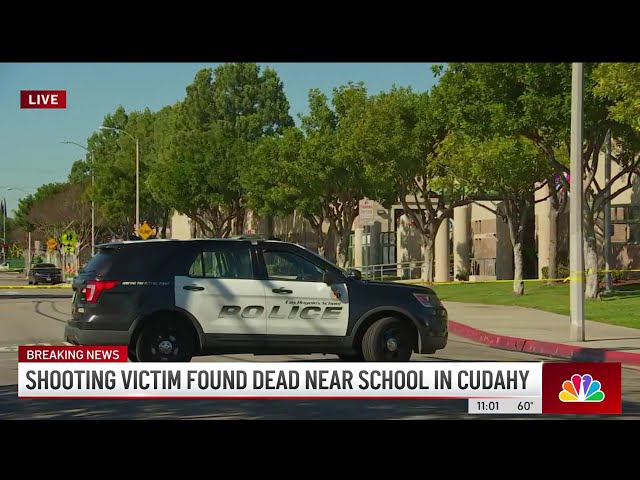 Shooting victim found dead near Cudahy school