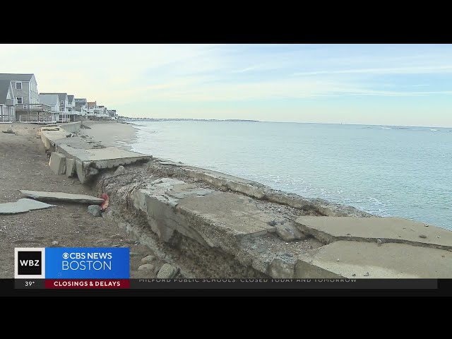 Scituate residents concerned about crumbling seawall ahead of winter storm