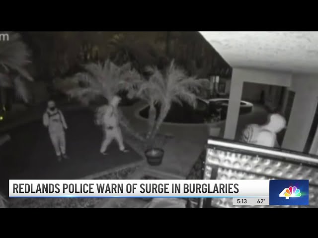 Redlands police warn of surge in home burglaries