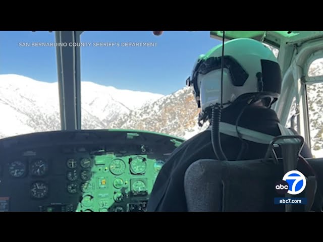 North Hills man rescued by helicopter 200 feet below Mt. Baldy summit