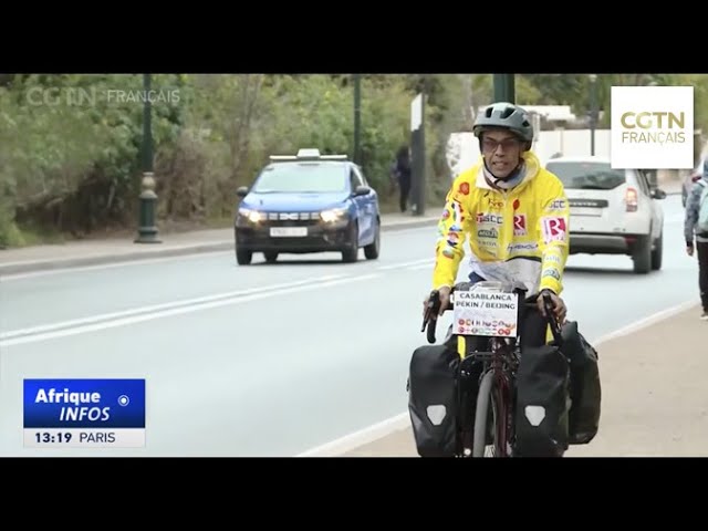 Le cyclyste marocain Karim Mosta entame un voyage à vélo de Casablanca à Beijing