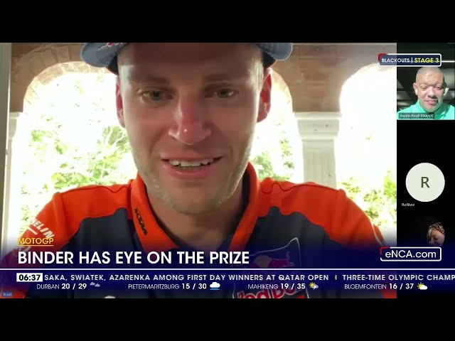 Brad Binder has eye on the prize