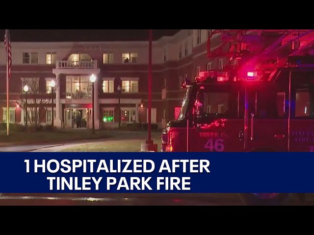 1 injured after Tinley Park senior living facility catches fire