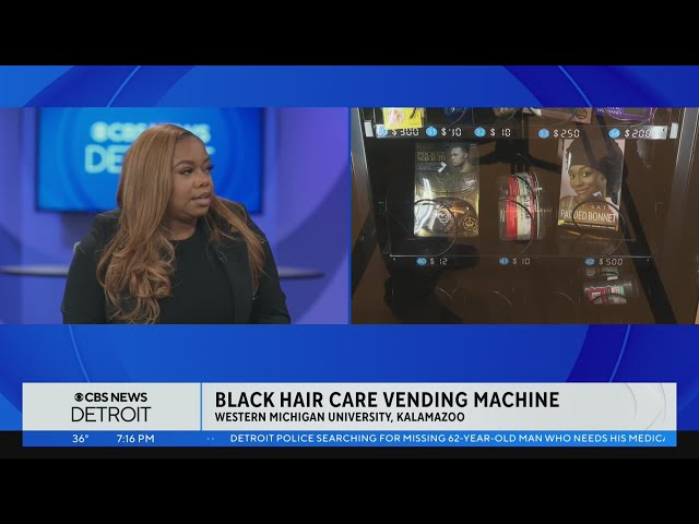 Woman launches vending machine with Black hair products at Western Michigan University