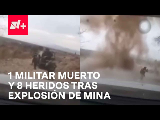 Explota mina terrestre al paso de un convoy militar; hay un muerto y ocho heridos - En Punto