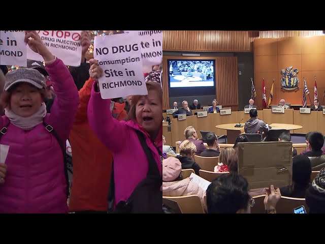 Tensions run high, council meeting runs late as Richmond mulls over supervised consumption site