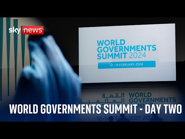 Watch live: World Governments Summit in Dubai - Day Two