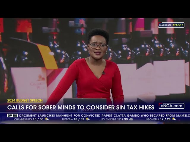 2024 Budget Speech | Calls for sober minds to consider sin tax hikes