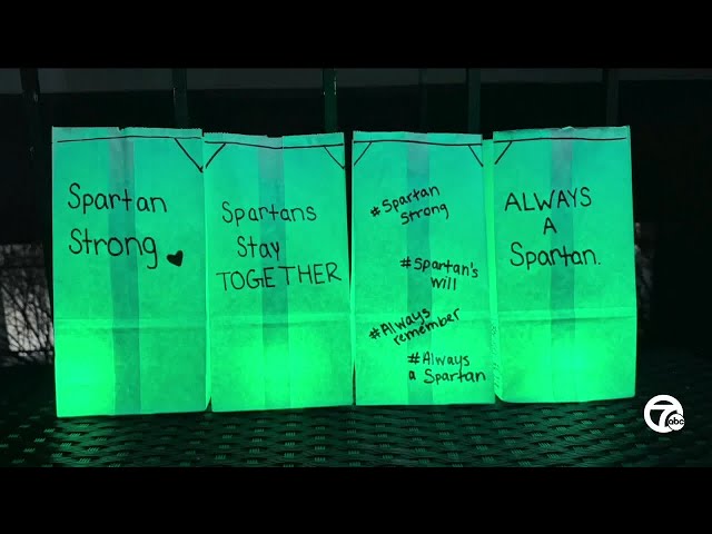 MSU students begin week of shooting remembrance with luminary lighting event