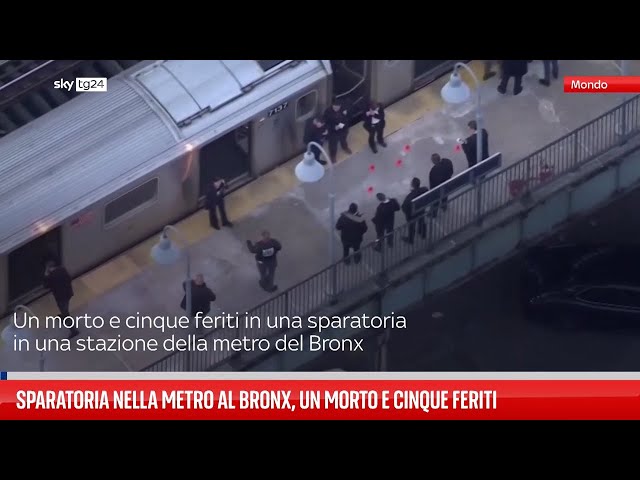 Sparatoria nella metro al Bronx, un morto e cinque feriti