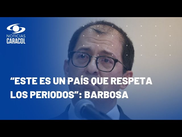 Francisco Barbosa deja su cargo diciendo que no aspirará a la Presidencia