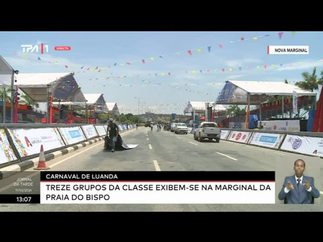 Carnaval de Luanda - Treze grupos da classe exibem-se na Marginal da praia do Bispo