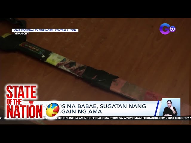 17-anyos na babae, sugatan nang pagtatagain ng ama | SONA