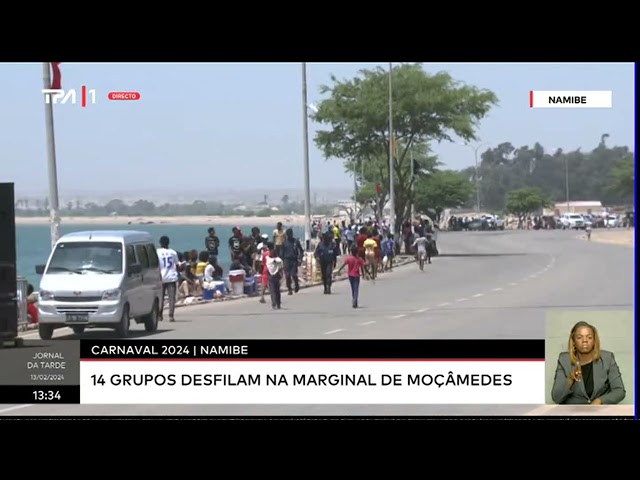 Carnaval 2024, Namibe - 14 Grupos desfilam na marginal de Moçâmedes