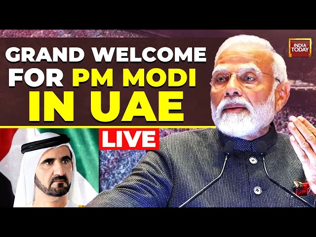 PM Modi LIVE: PM Modi In UAE | Mega 'Ahlan Modi' Event In Abu Dhabi LIVE | India Today New