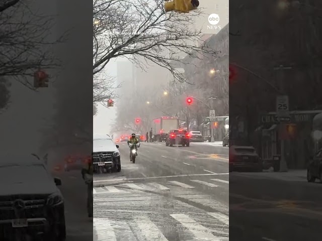 Winter storm brings heavy snow to New York City