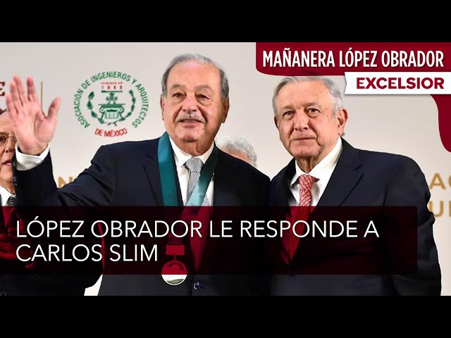⁣“Respeto su punto de vista pero no comparto su opinión” : López Obrador a Slim