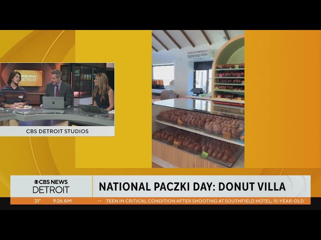 Celebrating National Paczki Day at Donut Villa in Detroit