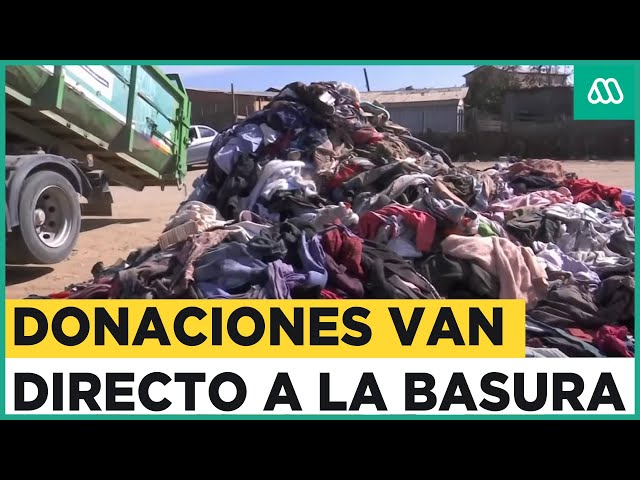 Toneladas de donaciones a damnificados van directo a la basura