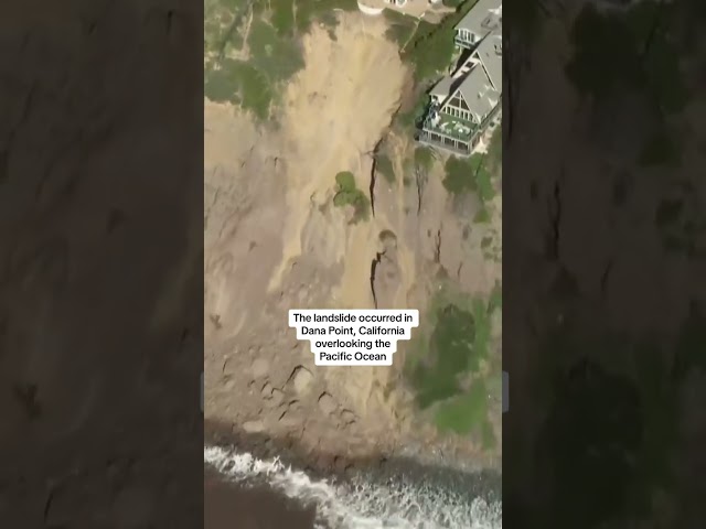 Luxury homes in California narrowly avoid landslide