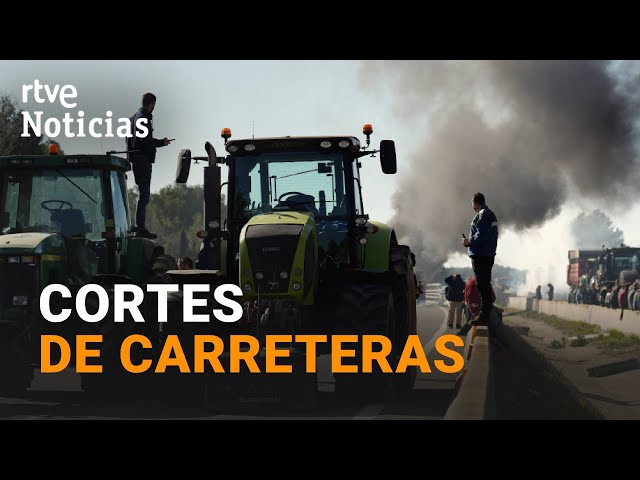 PROTESTAS CAMPO: OCTAVO DÍA consecutivo de BLOQUEOS en el puerto de TARRAGONA | RTVE Noticias