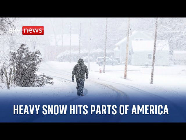 Watch US weather live: Winter storm sweeps parts of the America bringing heavy snow