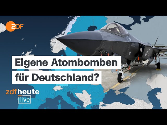 ⁣Zweifel an US-Unterstützung: Wer schützt die EU im Ernstfall vor Atomangriff? | ZDFheute live