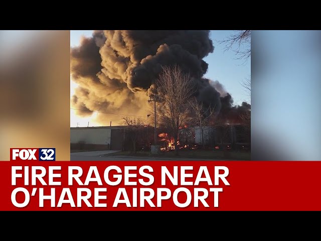 Warehouse fire near O'Hare Airport sends 1 to hospital