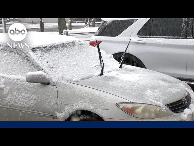 Storm brings over a foot of snow to parts of the East Coast